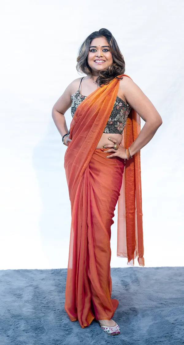 Saree_Tissue_Shimmer_Flowy_Orange