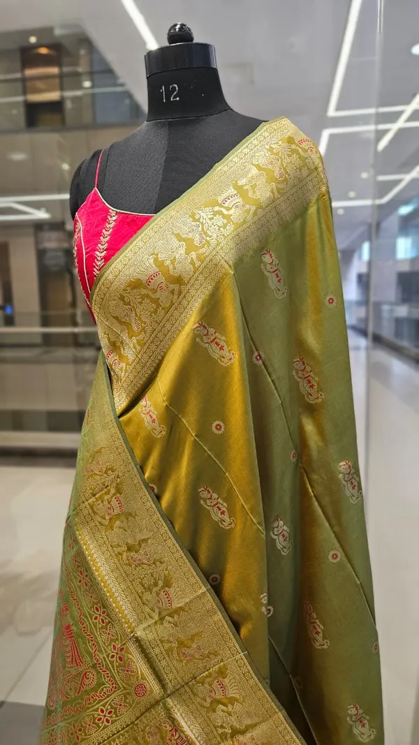 Banarasi_Figure_Motifs_Light_Olive_Green