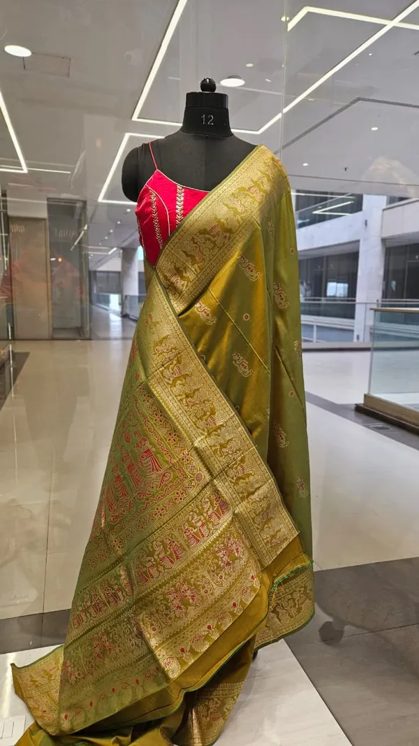 Banarasi_Figure_Motifs_Light_Olive_Green