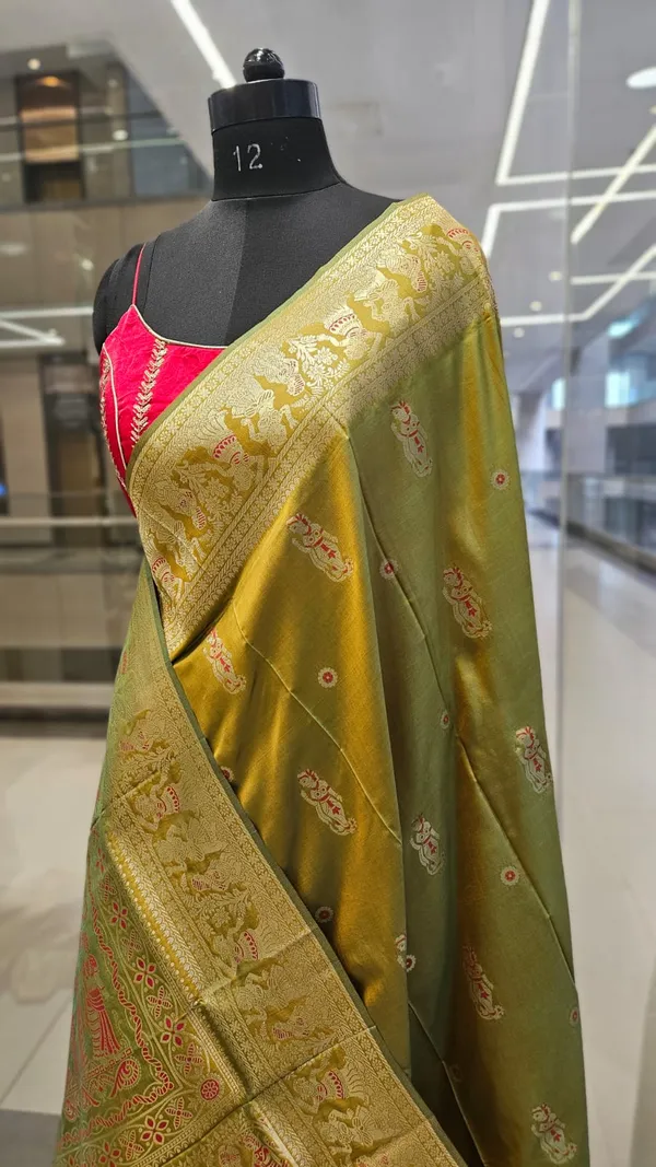 Banarasi_Figure_Motifs_Light_Olive_Green