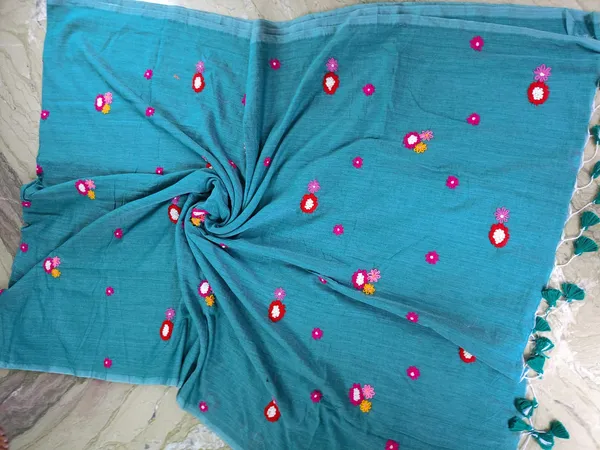 Khadi_Cotton_Hand_Embroidery_Sky_Blue