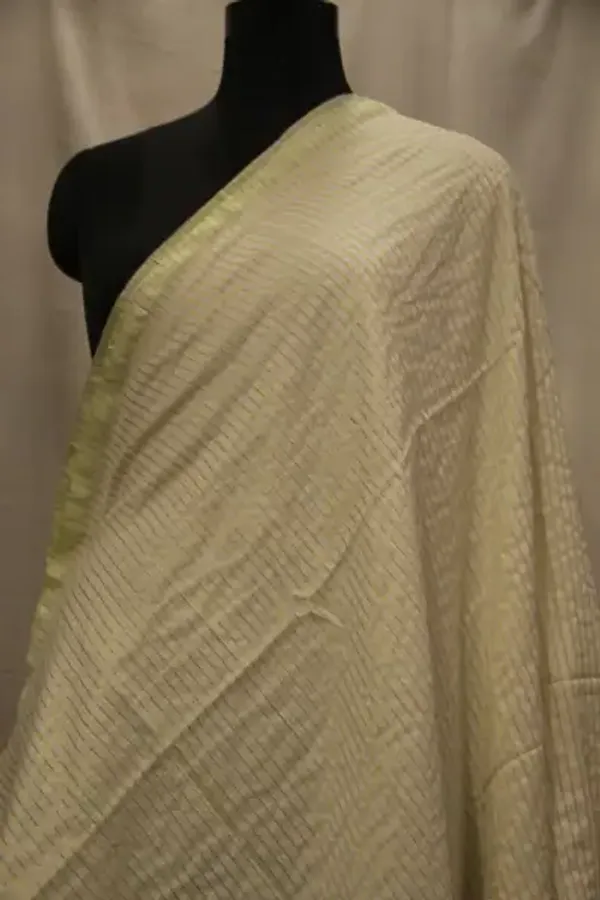 Khadi_Cotton_Zari_Stripes_White