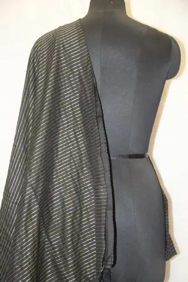Khadi_Cotton_Zari_Stripes_Black