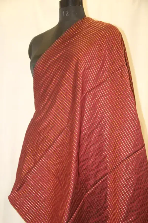 Khadi_Cotton_Zari_Stripes_Maroon