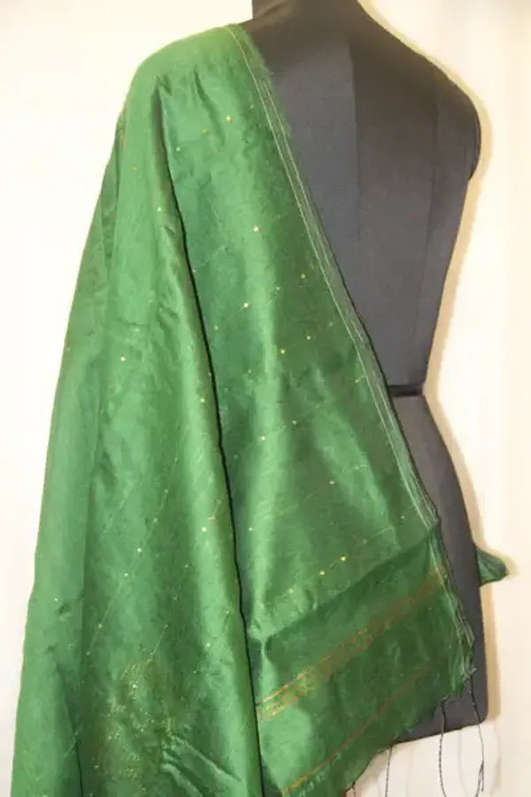 Cotton_Silk_With_Sequence_Dark_Green