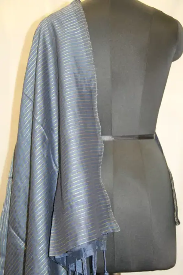 Khadi_Cotton_Zari_Stripes_Grey