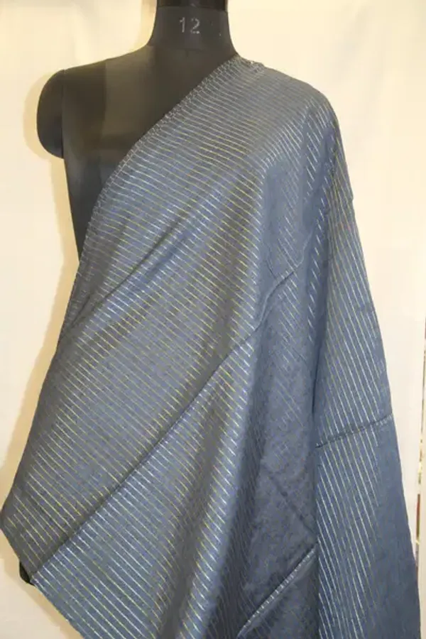 Khadi_Cotton_Zari_Stripes_Grey