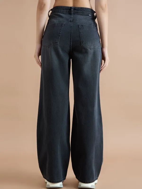 Black_High_Rise_Wide_Leg_Denim_Jeans_Charcoal_Black_Wash_For_Women