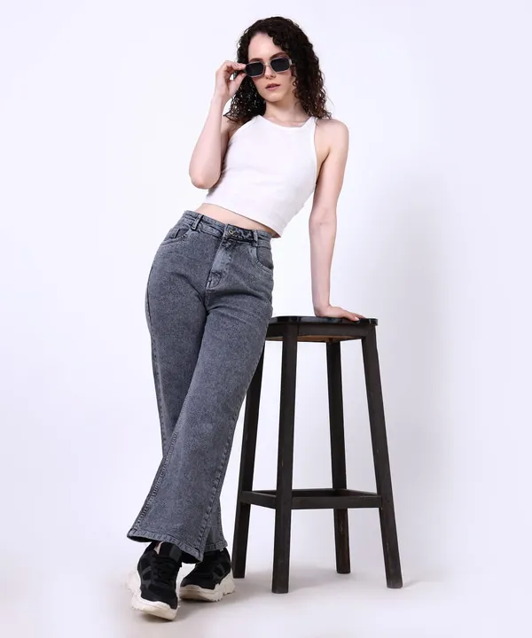 Grey_Washed_Wide_Leg_Denim_Jeans_For_Women