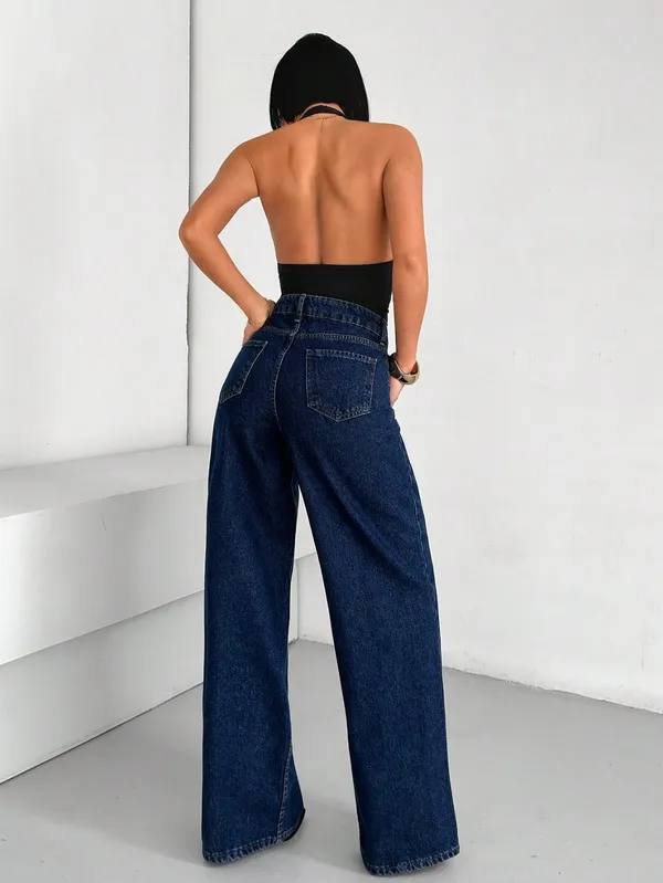 Navy_Blue_Wide_Leg_Denim_Jeans_For_Women