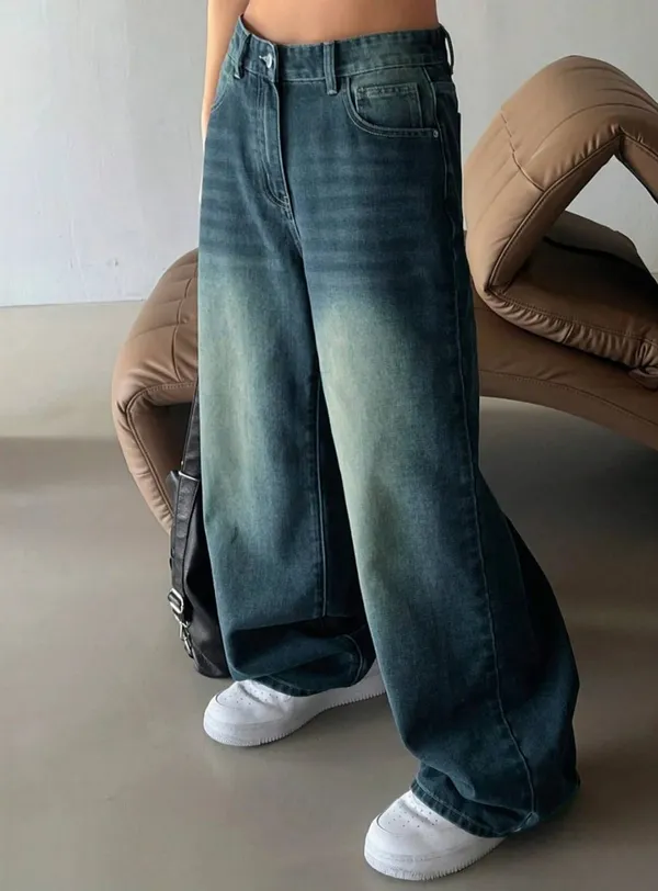 Tint_Blue_Whisker_Spray_Wide_Leg_Jeans_For_Women