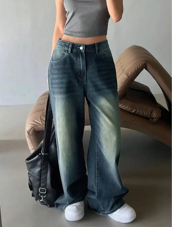 Tint_Blue_Whisker_Spray_Wide_Leg_Jeans_For_Women
