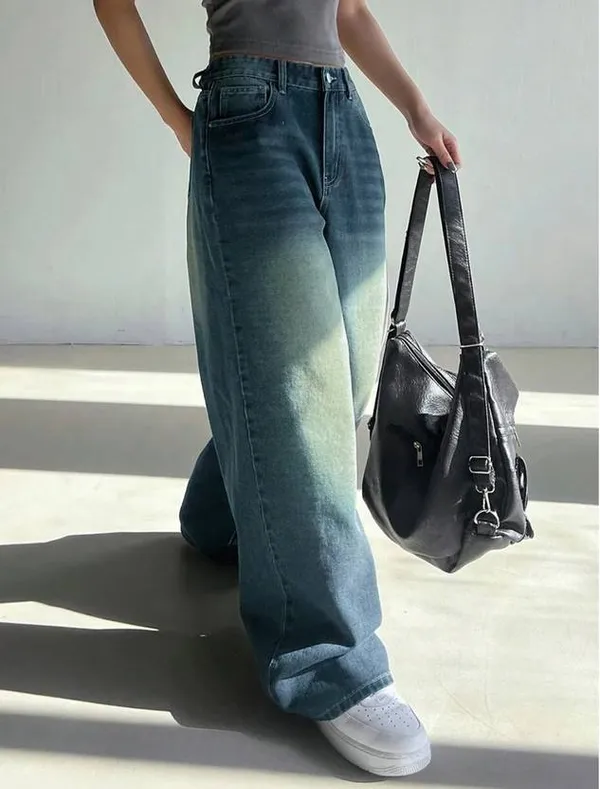 Tint_Blue_Whisker_Spray_Wide_Leg_Jeans_For_Women