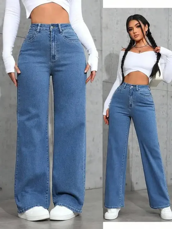 Ice_Washed_Wide_Leg_Denim_Jeans_For_Women