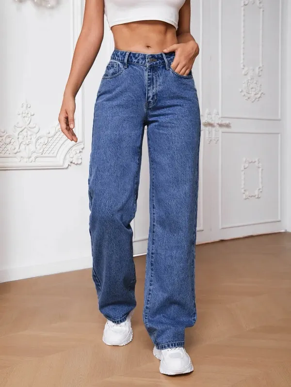 Bata_Blue_Washed_Wide_Leg_Denim_Jeans_For_Women
