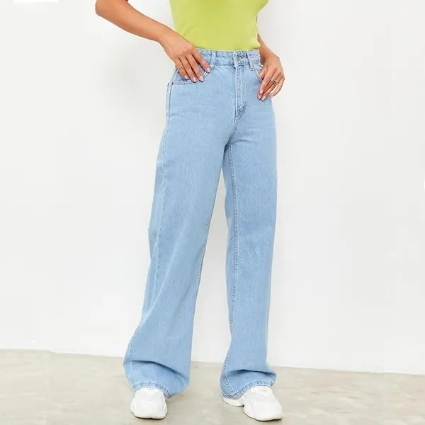 Light_Blue_Washed_Wide_Leg_Denim_Jeans_For_Women
