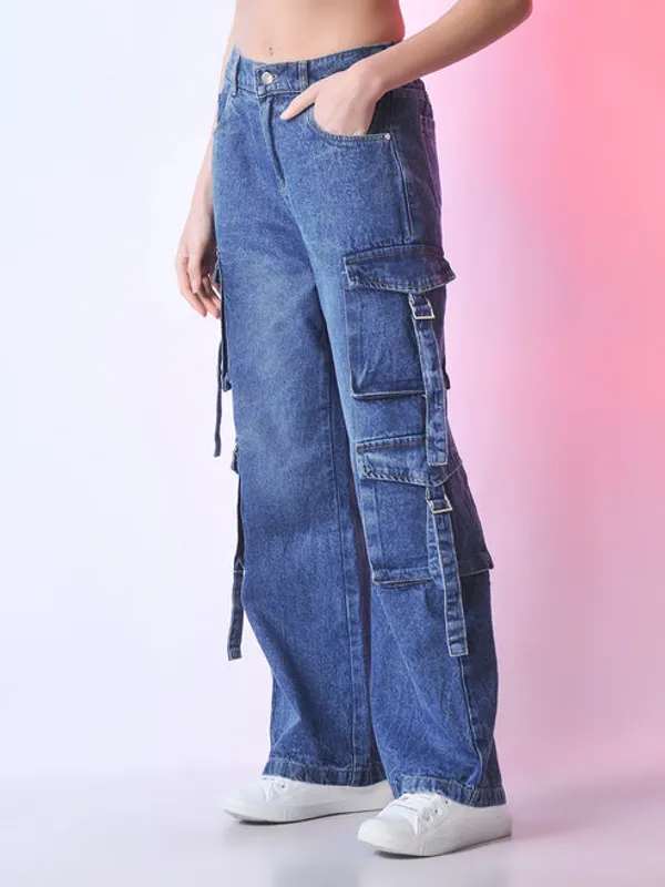 Bata_Blue_High_Rise_Straight_Fit_Stretchable_Denim_Jeans_For_Women
