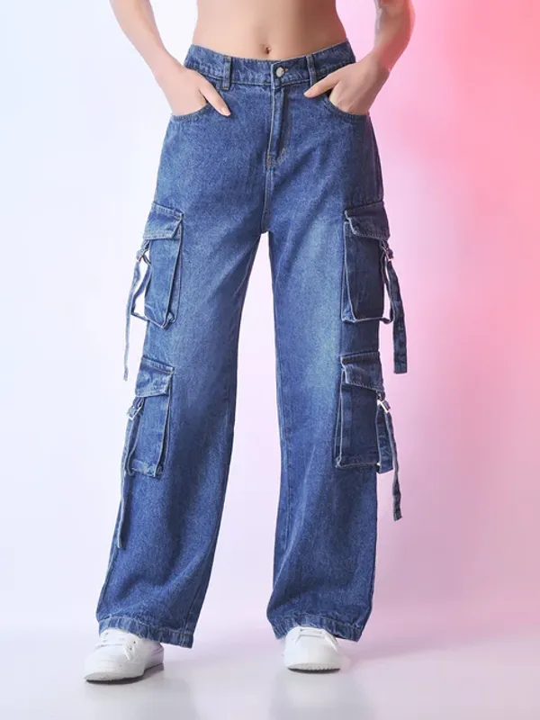 Bata_Blue_High_Rise_Straight_Fit_Stretchable_Denim_Jeans_For_Women