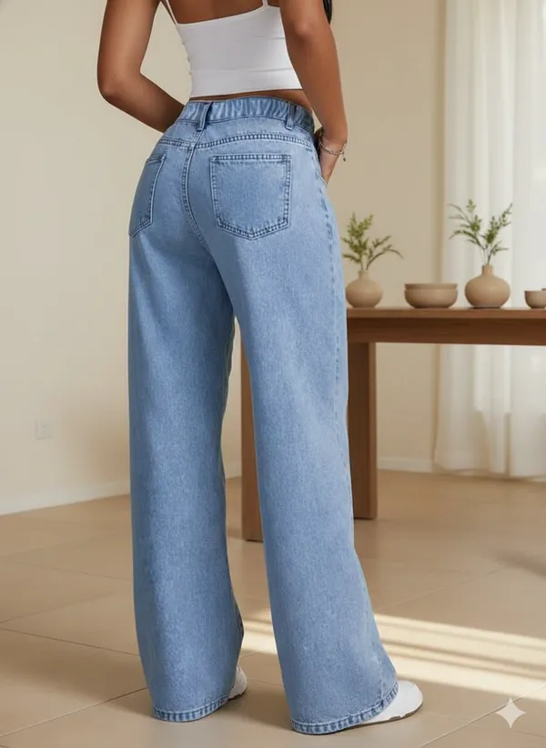 Light_Blue_High_Waist_Wide_Leg_Denim_Jeans_With_Bow_Embroidery_For_Women