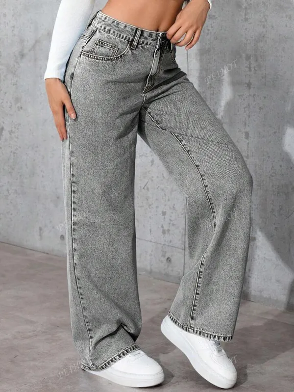 Grey_Washed_Wide_Leg_Denim_Jeans_For_Women