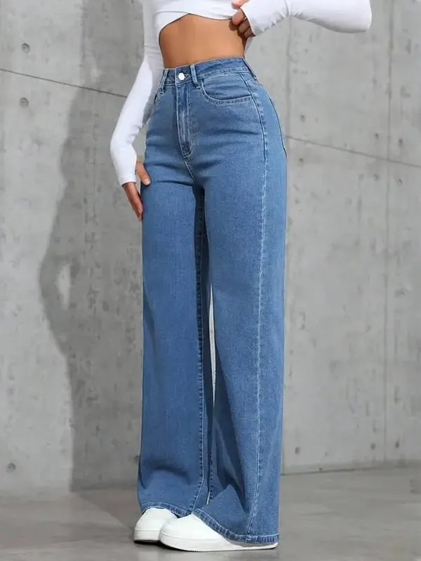 Bata_Blue_Washed_Wide_Leg_Denim_Jeans_For_Women