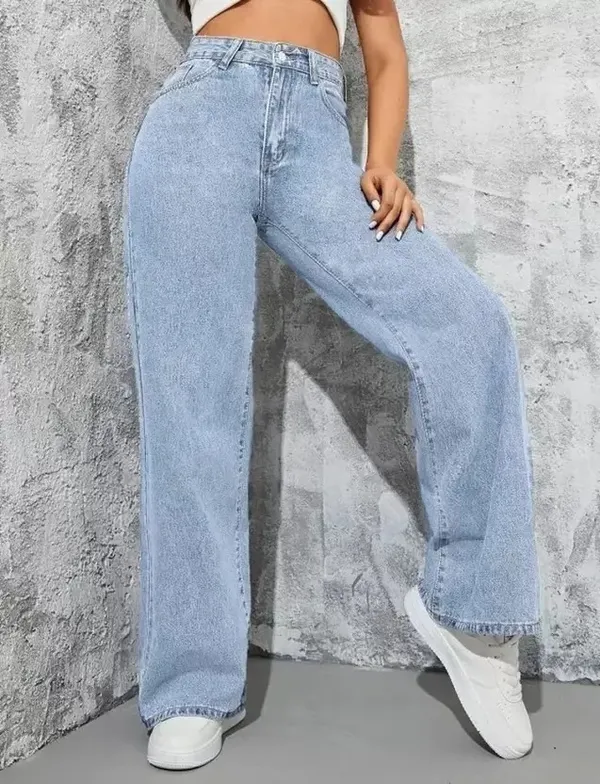 Light_Blue_Washed_Wide_Leg_Denim_Jeans_For_Women