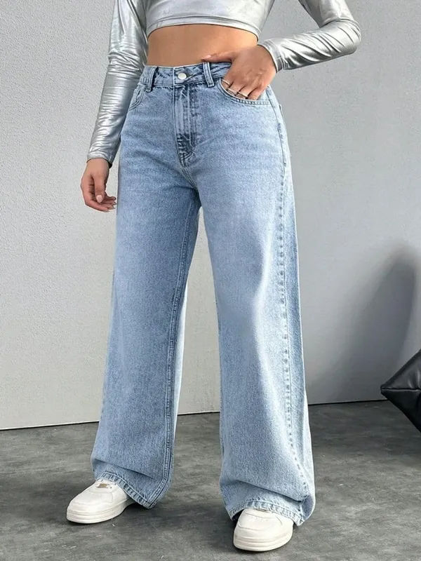 Light_Blue_Washed_Wide_Leg_Denim_Jeans_For_Women