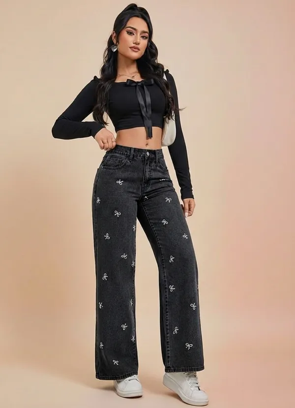 Black_High_Rise_Wide_Leg_Denim_Jeans_Charcoal_Black_Wash_For_Women