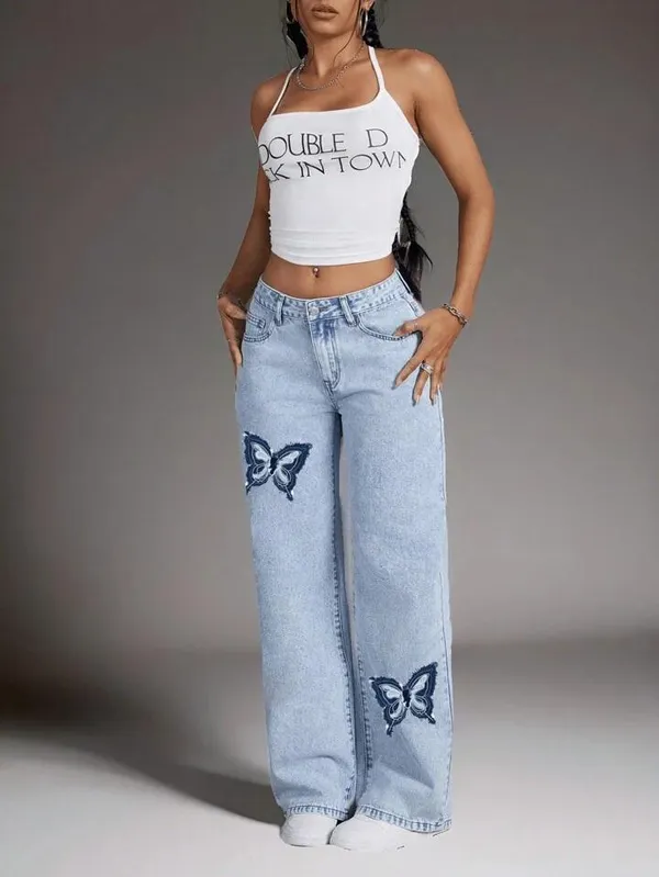 Light_Blue_High_Waist_Wide_Leg_Denim_Jeans_With_Bow_Embroidery_For_Women
