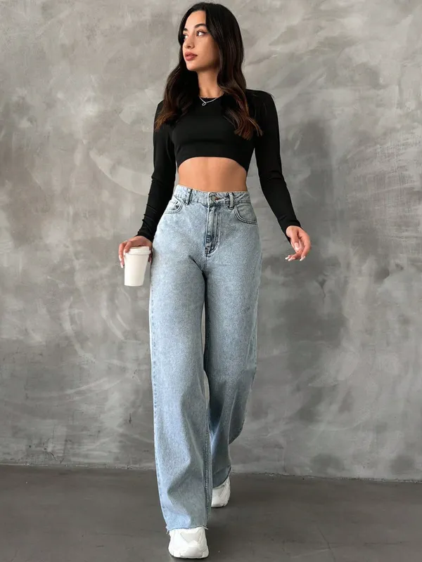 Light_Blue_Washed_Wide_Leg_Denim_Jeans_For_Women
