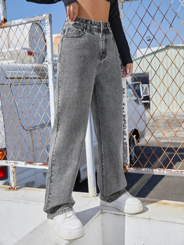 Grey_Washed_Wide_Leg_Denim_Jeans_For_Women