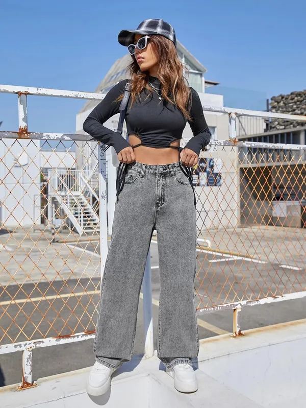 Grey_Washed_Wide_Leg_Denim_Jeans_For_Women