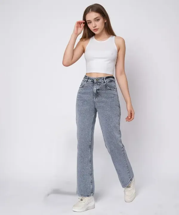 Grey_Washed_Wide_Leg_Denim_Jeans_For_Women