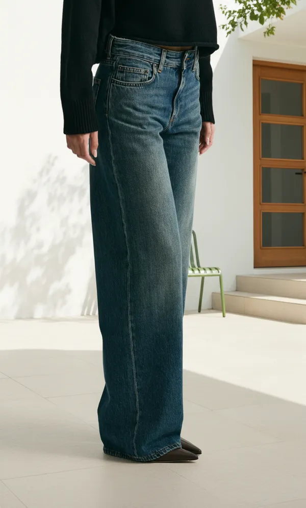 Tint_Blue_Whisker_Spray_Wide_Leg_Jeans_For_Women