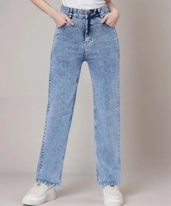 Ice_Washed_Wide_Leg_Denim_Jeans_For_Women