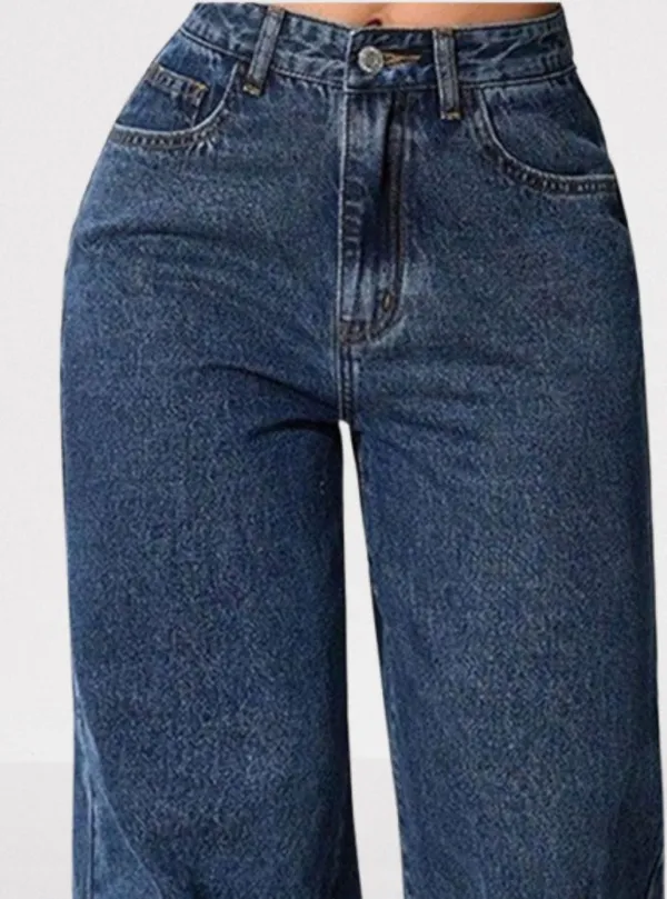 Navy_Blue_Wide_Leg_Denim_Jeans_For_Women
