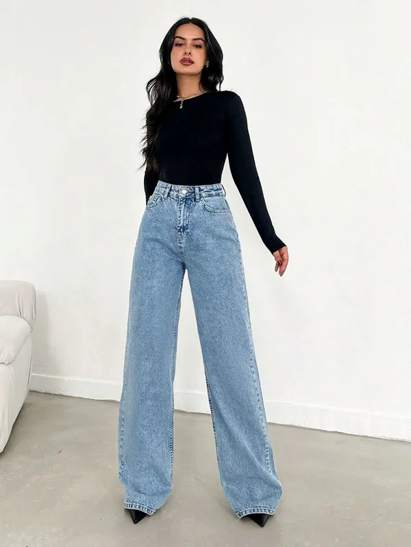 Ice_Washed_Wide_Leg_Denim_Jeans_For_Women