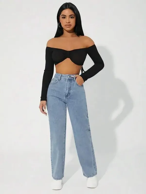Ice_Washed_Wide_Leg_Denim_Jeans_For_Women