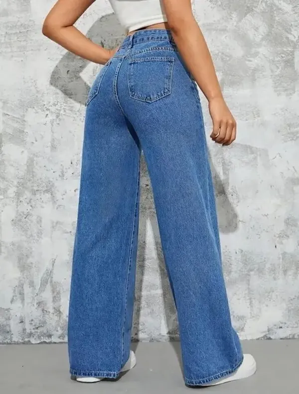 Bata_Blue_Washed_Wide_Leg_Denim_Jeans_For_Women