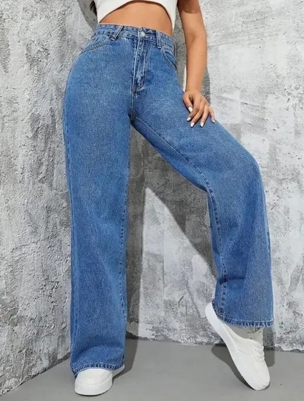 Bata_Blue_Washed_Wide_Leg_Denim_Jeans_For_Women