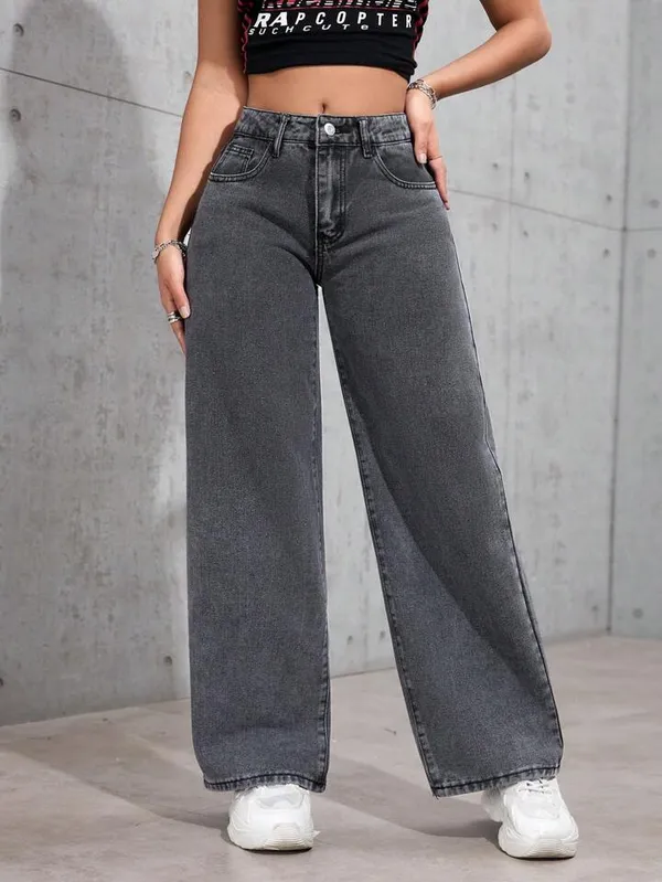 Grey_Washed_Wide_Leg_Denim_Jeans_For_Women