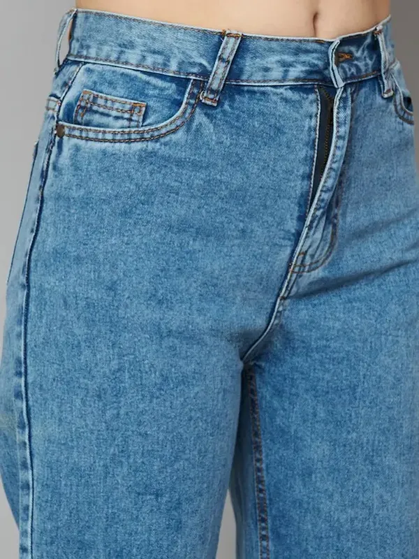 Bata_Blue_Washed_Wide_Leg_Denim_Jeans_For_Women