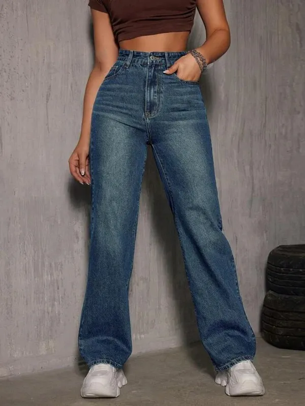 Tint_Blue_Whisker_Spray_Wide_Leg_Jeans_For_Women