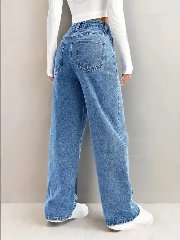 Bata_Blue_Washed_Wide_Leg_Denim_Jeans_For_Women