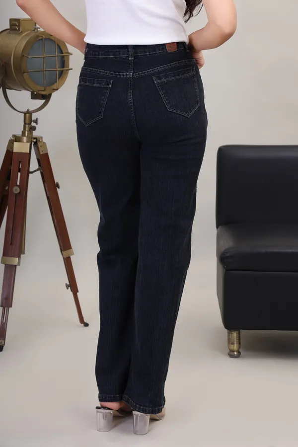 Jet_Black_Washed_Wide_Leg_Denim_Jeans_For_Women