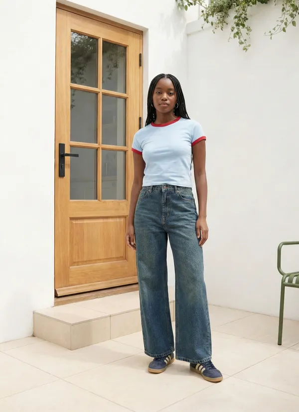 Tint_Blue_Whisker_Spray_Wide_Leg_Jeans_For_Women