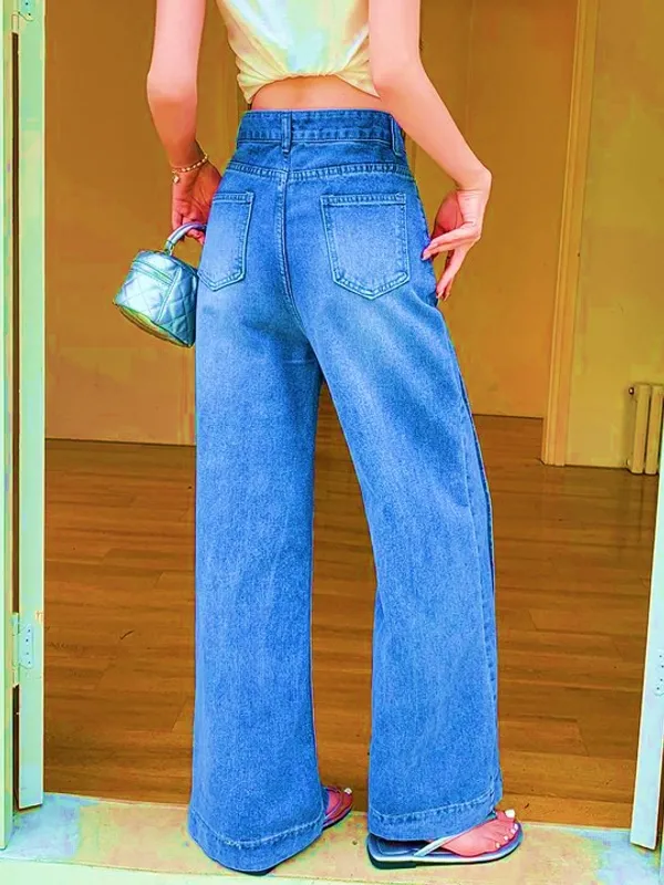 Bata_Blue_High_Rise_Straight_Fit_Stretchable_Denim_Jeans_For_Women