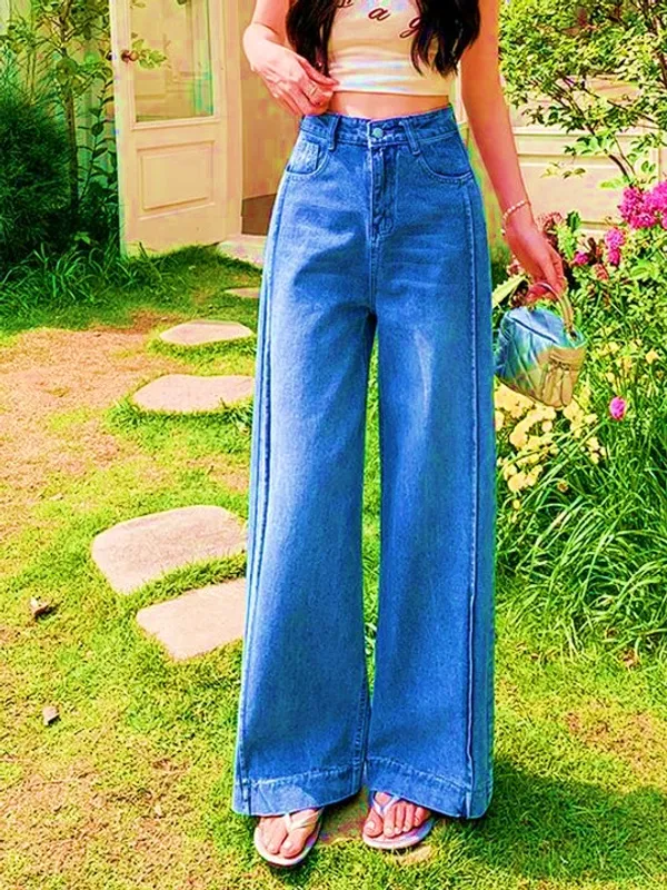 Bata_Blue_High_Rise_Straight_Fit_Stretchable_Denim_Jeans_For_Women