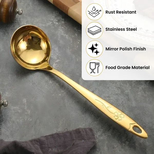 GHARKICHAMAK_Golden_Stainless_Steel_Spatula,_Kitchen_Turner_for_Cooking_&_Frying_Non-Stick_Spatula