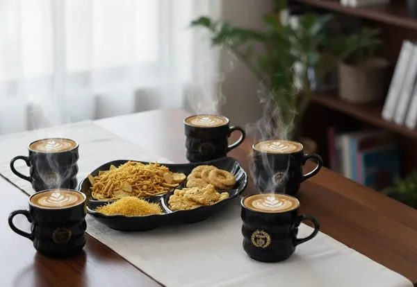 Black_Cup_&_Platter_Set_Glass_For_Home_And_Accessories